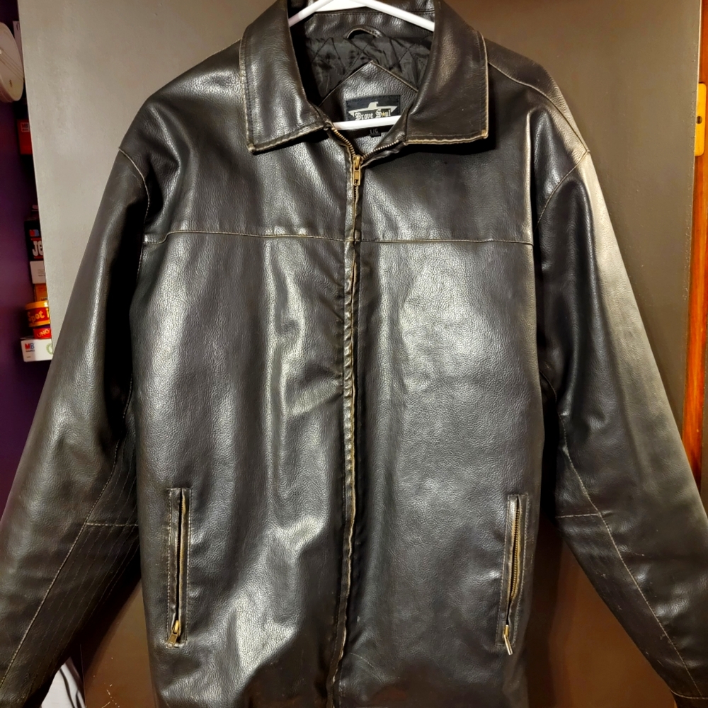 Faux leather jacket